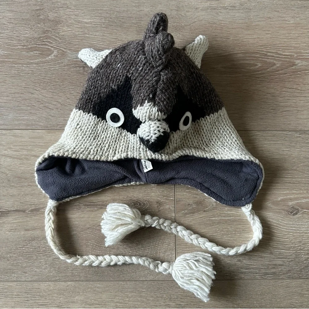 Handmade 100% Wool Knitted Kids Hat Made In Nepal